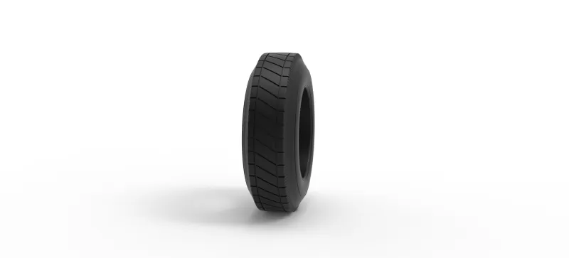 Vintage dirt tire Version 3 Scale 1:25 - Model preview 3