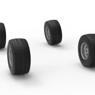 Wheel Set of BriSCA Micro Formula 2 Stock Car Scale 1:16 - Model thumbnail 8