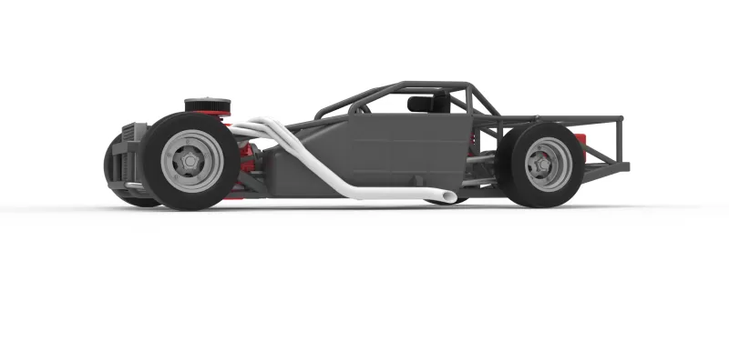 Vintage Asphalt Outlaw Super late model Base Scale 1:25 - Model preview 2