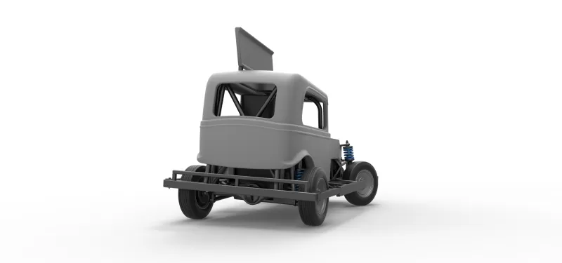 New Zealand Ministock car while turning Scale 1:25 - Model preview 19