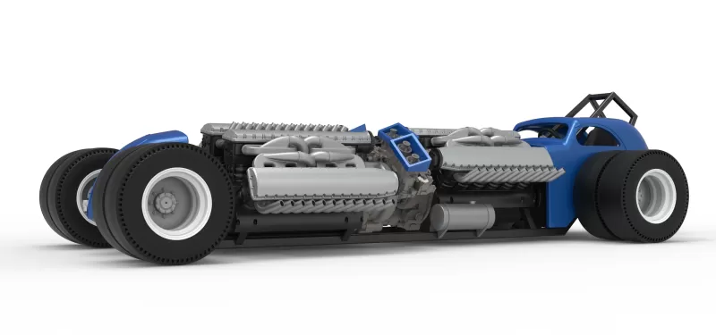 Vintage AWD Dragster Scale 1:25 - Model preview 2