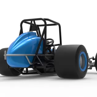Vintage Pavement Sprint car Base Scale 1:25 - Model thumbnail 19