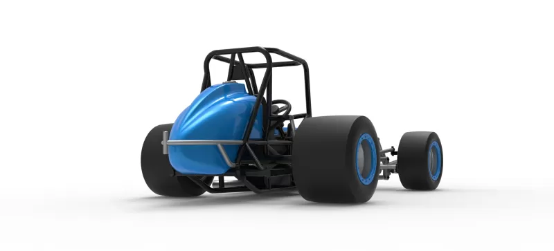 Vintage Pavement Sprint car Base Scale 1:25 - Model preview 19