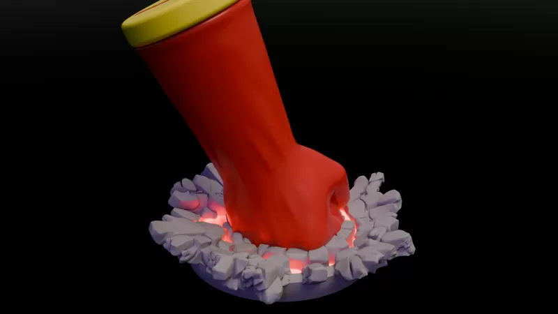 Saitama Fist - One Punch Man - Model preview 11