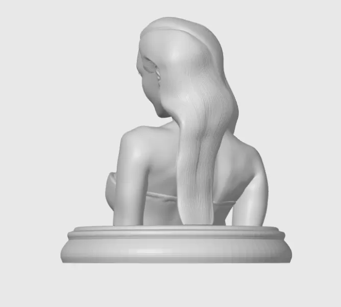 Megan Fox 3D Bust Print - Model preview 5