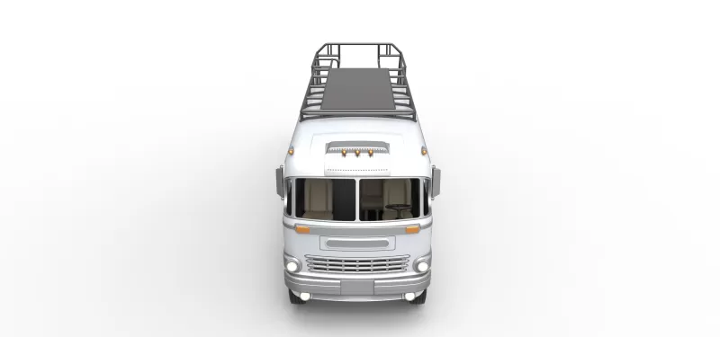 Vintage Transporter truck for Race car Version 8 Scale 1:25 - Model preview 14