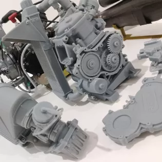 ROTAX FR 125 MAX EVO go kart engine 10 pieces - Model thumbnail 7