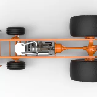 Pro Stock Pulling Tractor Base Version 2 Scale 1:25 - Model thumbnail 9