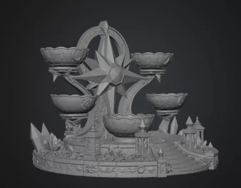 Astral Constellation Offering Sanctuary STL File for 3D Print - Model preview 18