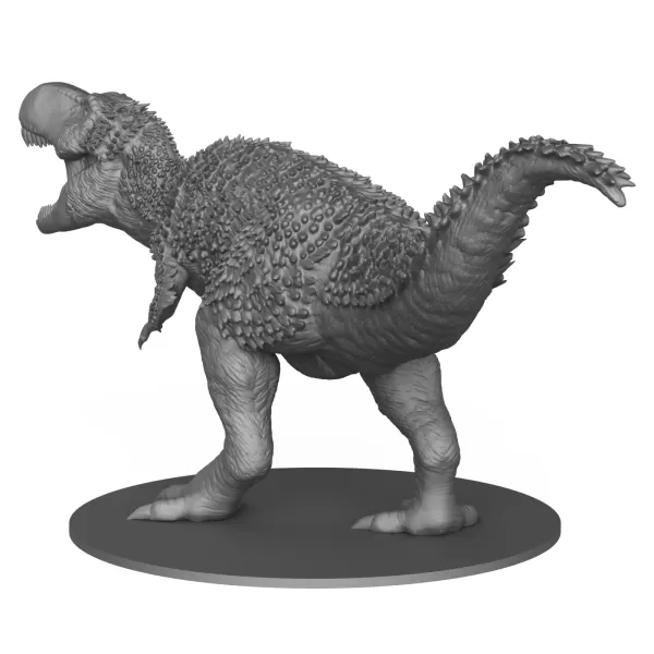 Tyrannosaurus Dinosaur Statue 3D Print Model - Model preview 5