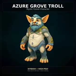 Mystic Forest Creatures – Fantasy 3D Character Pack - Model thumbnail 4