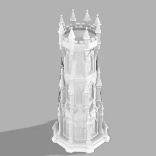 Gothic Candle Tower – Sentinel - Model thumbnail 2