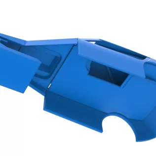 Shell of Vintage Asphalt Modified stock car V8 Scale 1:25 - Model thumbnail 3