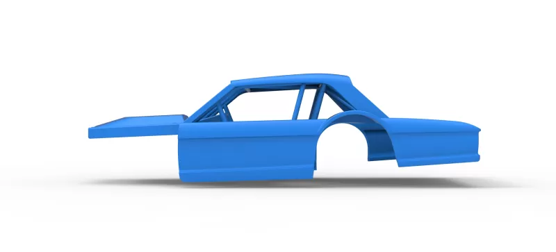 Shell of Vintage Asphalt Modified stock car V11 Scale 1:25 - Model preview 7