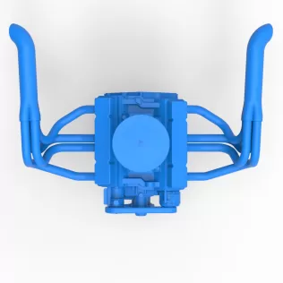 Engine of New Zealand Vintage Stock car Scale 1:25 - Model thumbnail 7