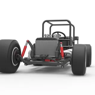 Vintage Supermodified stock car Base Version 2 Scale 1:25 - Model thumbnail 6