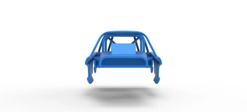 Shell of Vintage Dirt Modified stock car Version 10 Scale 1:25 - Model preview 5