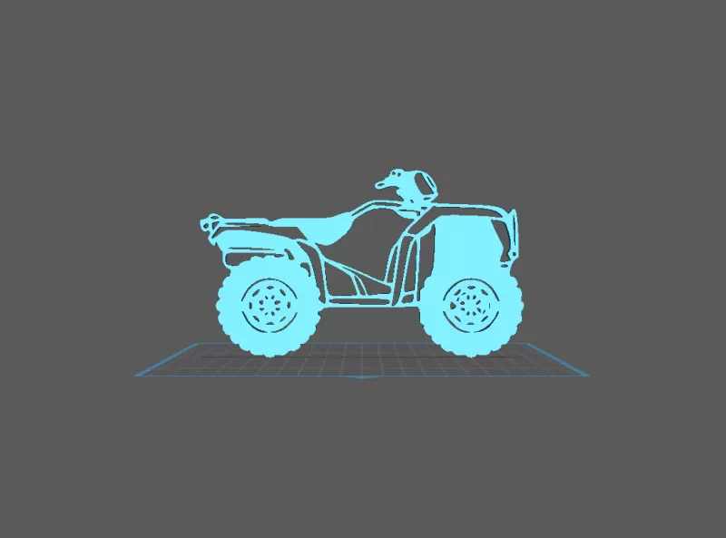 Honda - TRX 400 Wall Art - Model preview 2