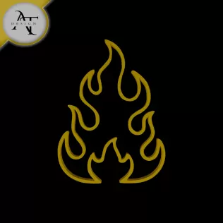 Simple Flame Symbol - 2D Art