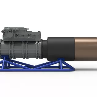 Jet engine on the frame Scale 1:25 - Model thumbnail 6