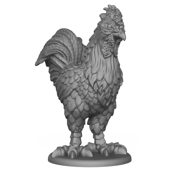 3D Printable Rooster Statue - Model preview 5