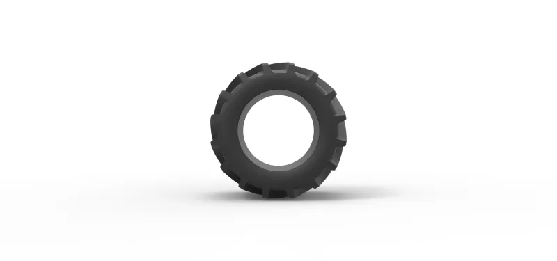 Diecast Tractor tire 13 Scale 1:25 - Model preview 5