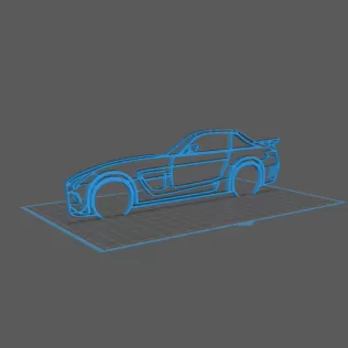 Mercedes - SLS Wall art - Model thumbnail 1