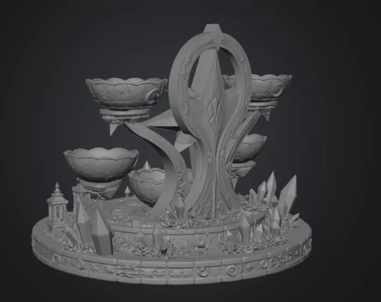 Astral Constellation Offering Sanctuary STL File for 3D Print - Model preview 16