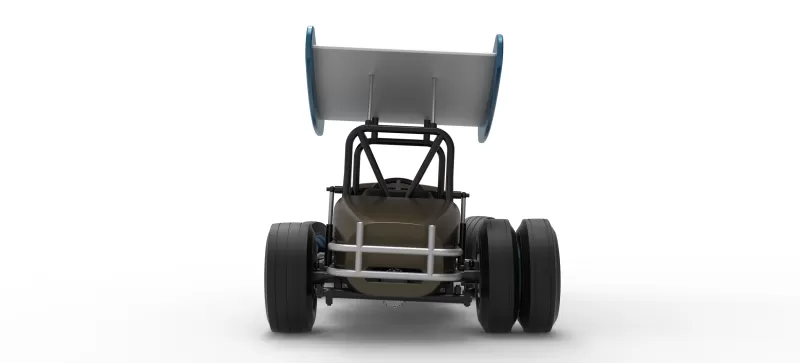 Vintage Winged Supermodified for Dirt while turning V2 1:25 - Model preview 16
