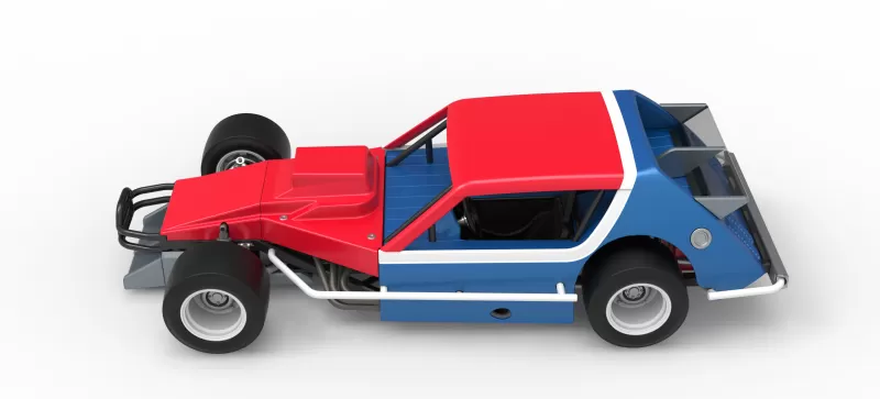 Vintage Asphalt Modified stock car V10 Scale 1:25 - Model preview 10