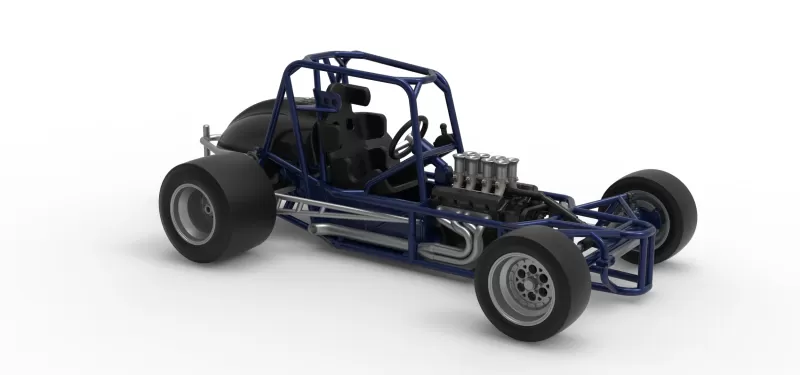 Pavement Silver Crown Car Base Version 2 Scale 1:25 - Model preview 24