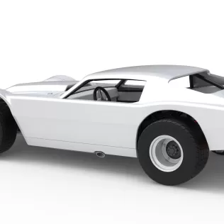 Vintage Dirt late model Race car Version 3 Scale 1:25 - Model thumbnail 12