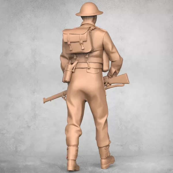 Military Soldier Statue - Model preview 4