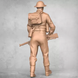Military Soldier Statue - Model thumbnail 4