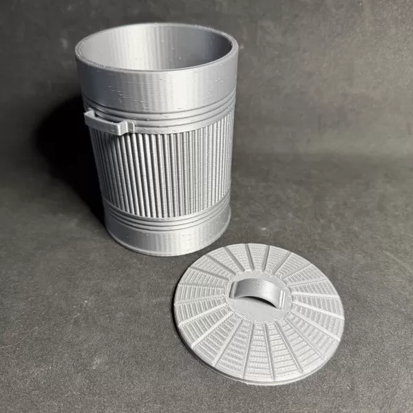 Mini British Desk-Sized Dustbin - Model preview 6