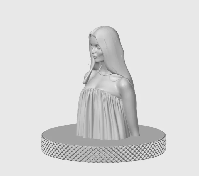 Anya Taylor-Joy 3D Bust Print - Model preview 6