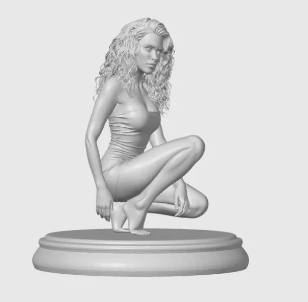 Scarlett Johansson 3D - Model preview 3