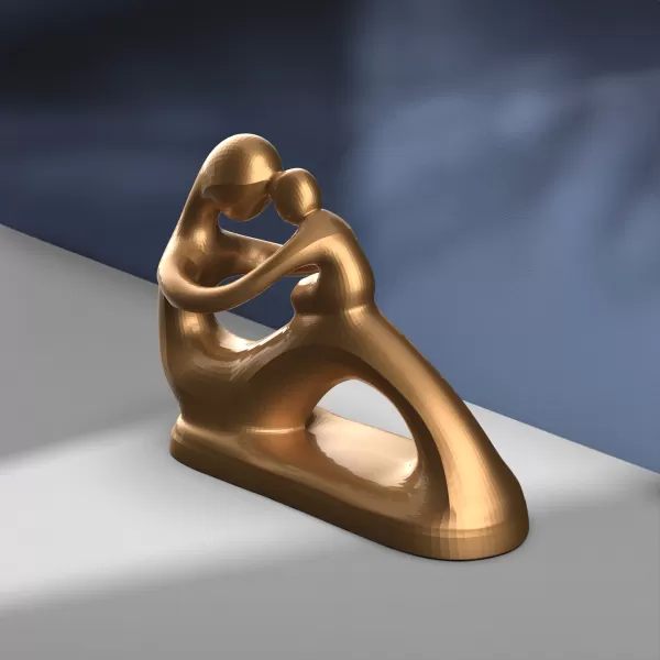 Mother’s Day Sculpture, 3D Mother and Child Decor, Mother's Day - Model preview 2