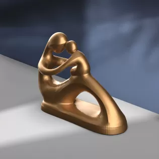 Mother’s Day Sculpture, 3D Mother and Child Decor, Mother's Day - Model thumbnail 2