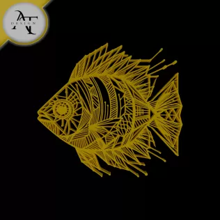 Fish - Geometric - 2D Wall Art Decor