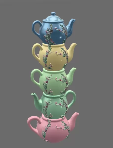 Enchanted Teapot Tower STL File for 3D Printing - Model preview 5