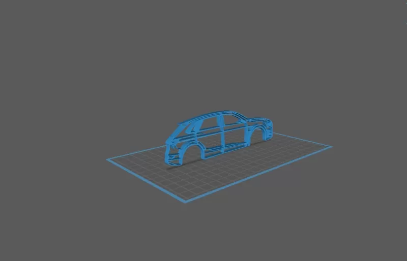 Audi - E-Tron 2019 Wall Art - Model preview 2