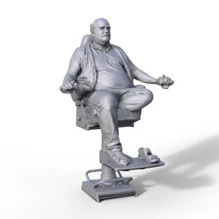 Captain figure for ship model tug