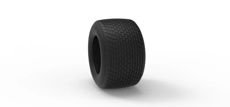 Dirt Sprint racing tire 26 Scale 1:25 - Model preview 8