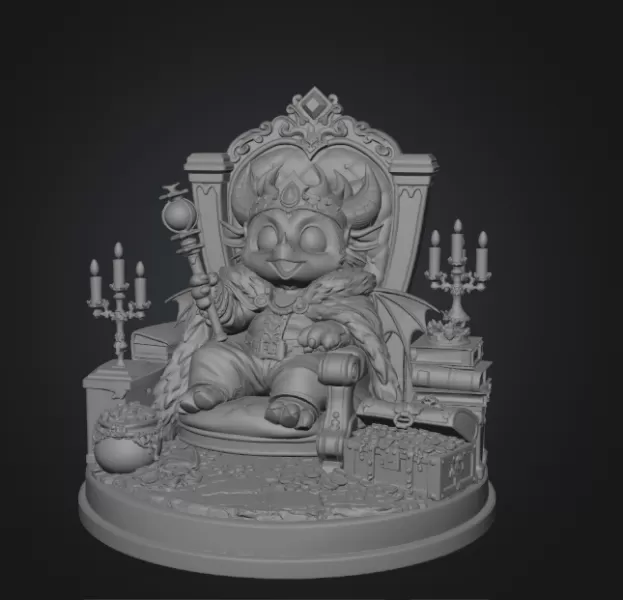 Dragon King STL File for 3D Print - Model preview 8