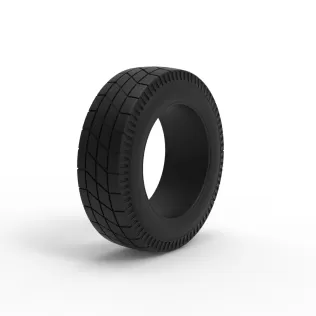 Vintage dirt tire Version 2 Scale 1:25 - Model thumbnail 2