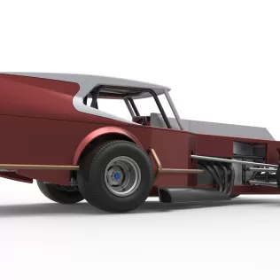 Vintage Dirt Modified stock car Version 5 Scale 1:25 - Model thumbnail 21