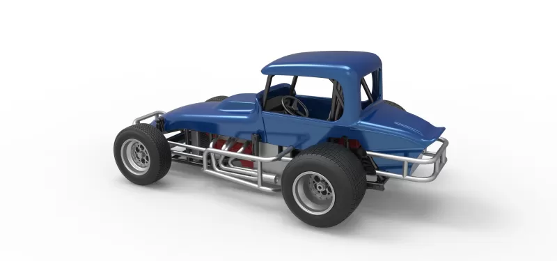 Vintage Sprint car Version 2 Scale 1:25 - Model preview 12