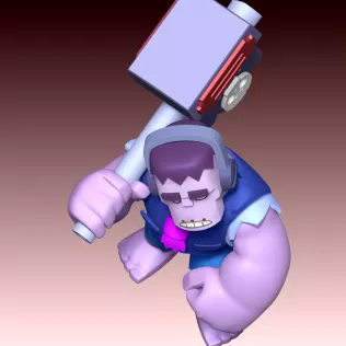 Frank Brawl Stars Fan Art - Model thumbnail 5