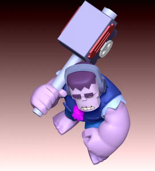 Frank Brawl Stars Fan Art - Model preview 5
